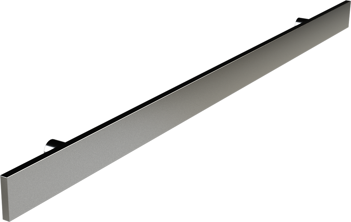 Rail #2 <br /><small> (3/8” x 2” flat bar with integral standoffs – returned ends. Available in 2” – 12” wide)</small>