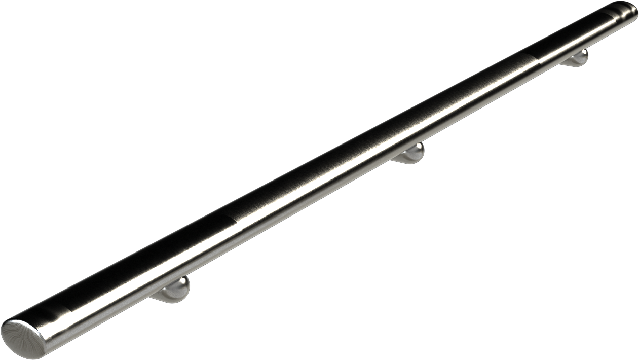 Rail #7 <br /><small>(1.9” diameter oval shaped bar with horizontal mounted standoffs – straight ends)</small>
